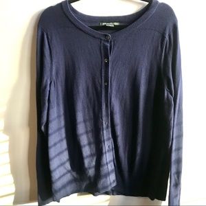 Navy Eddie Bauer cardigan XL